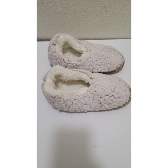 Lemon Womens Sherpa Fleece Slippers In Light Pink Size M - Picture 2 of 4